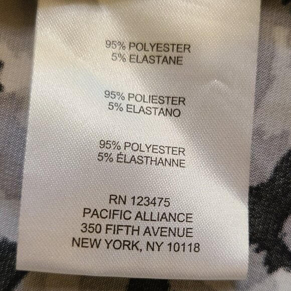 Jones New York Animal Print V Neck Tunic/Top - Picture 6 of 8